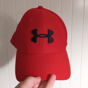 Red Blitzing 3.0 Under Armour mens hat
